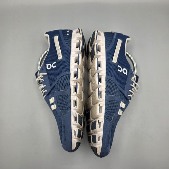 On Running Shoes Womens 6.5 Blue Cloud Mesh Comfort Athletic Gym Training - Picture 8 of 13
